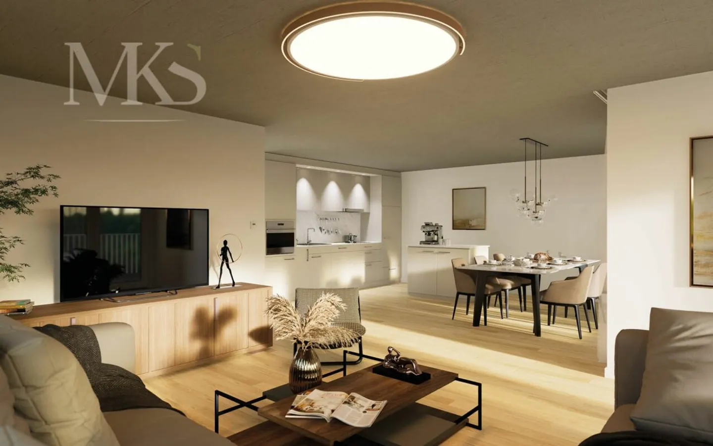 Appartement spacieux de 5,5 pièces dans le nouveau bâtiment à Visp (140 m2 avec 34 m2 de balcon) - Photo 4 sur 13