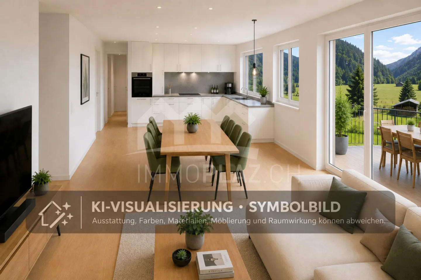 4½ Zi.-Wohnung mit Balkon & freie Bergsicht - Photo 1 of 6