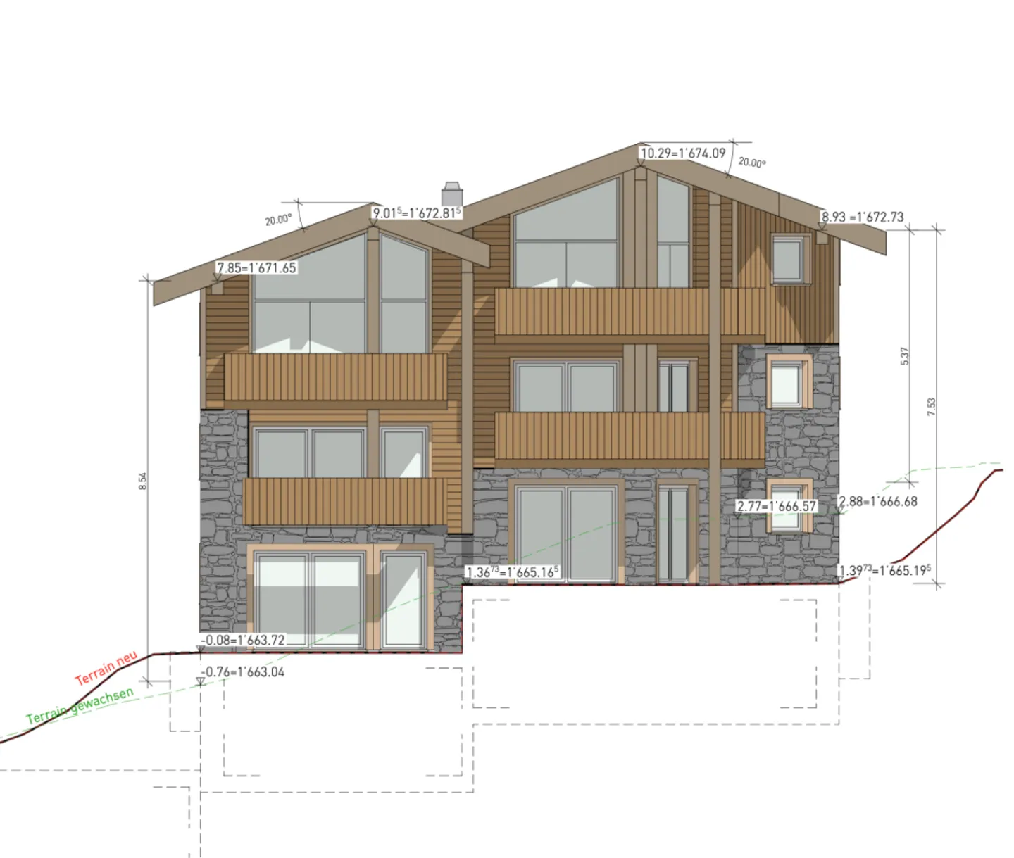 Nouveau projet de construction de premier ordre avec vue sur le Cervin - Résidence principale - 6 unités - Photo 2 sur 13