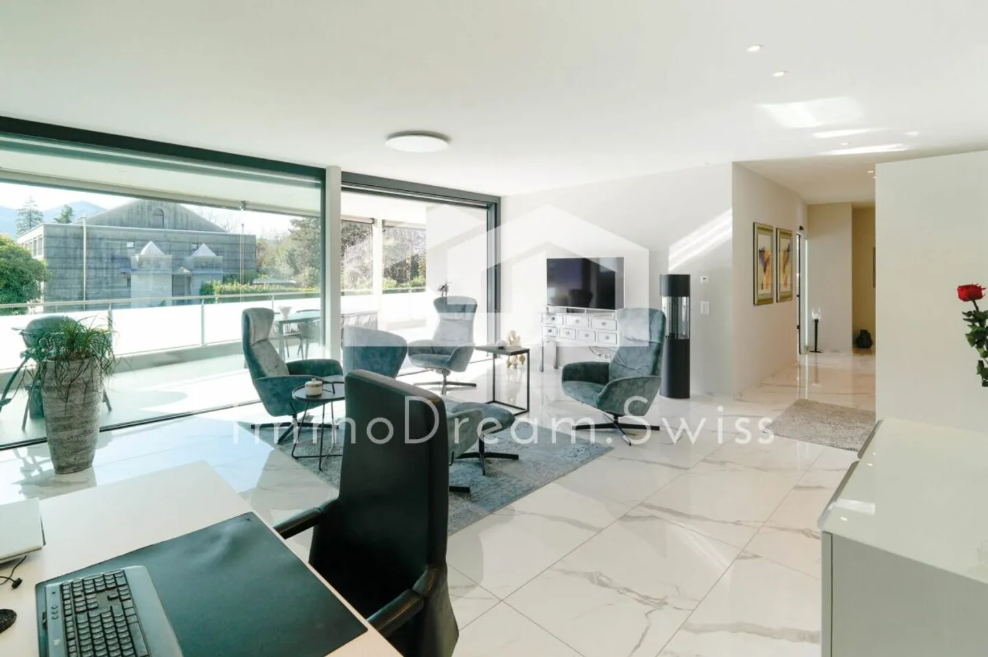 5 ½ Zi. Eigentumswohnung, an Top privilegierter Lage: «Nichtalltägliche, moderne Residenz» - Photo 4 sur 12