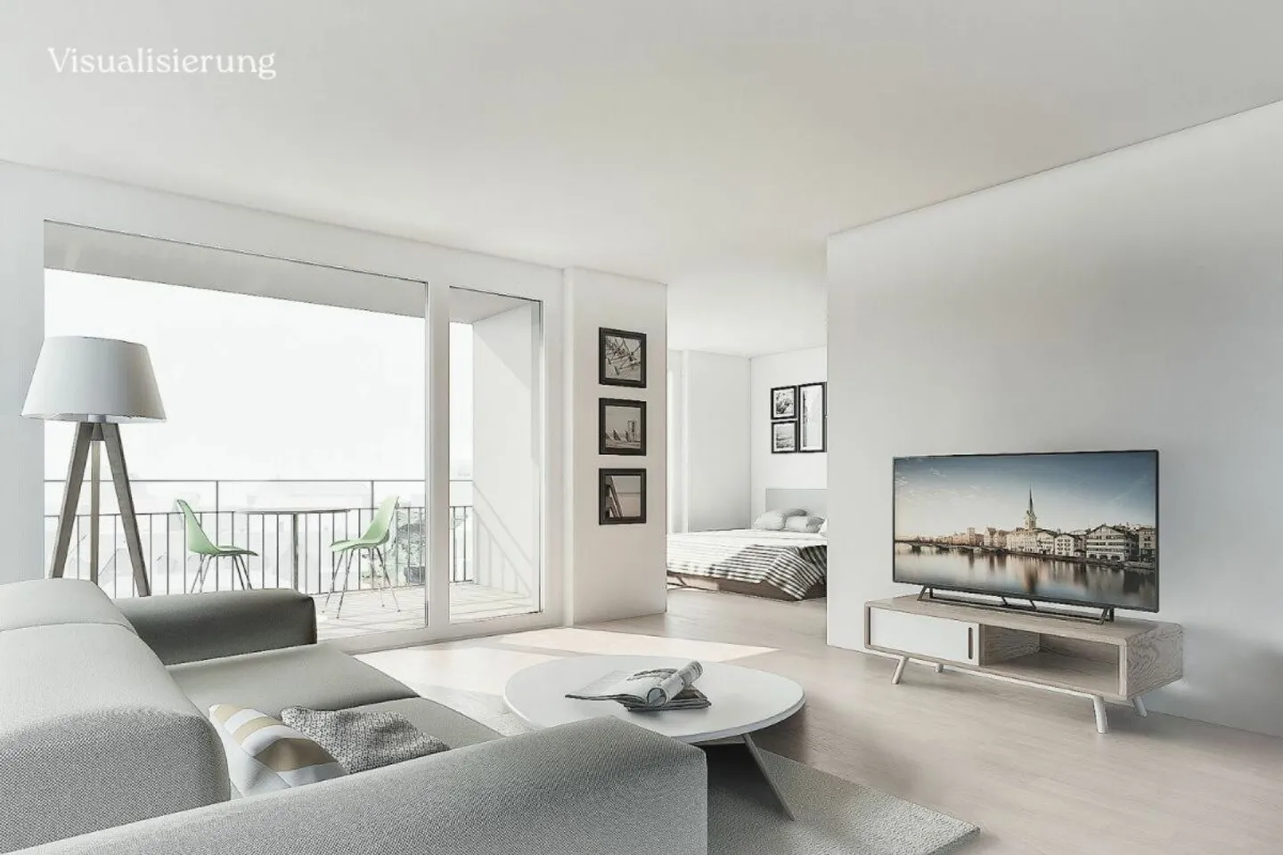 Modern urban 2.5-room new apartment in the Enge district - Photo 1 of 3