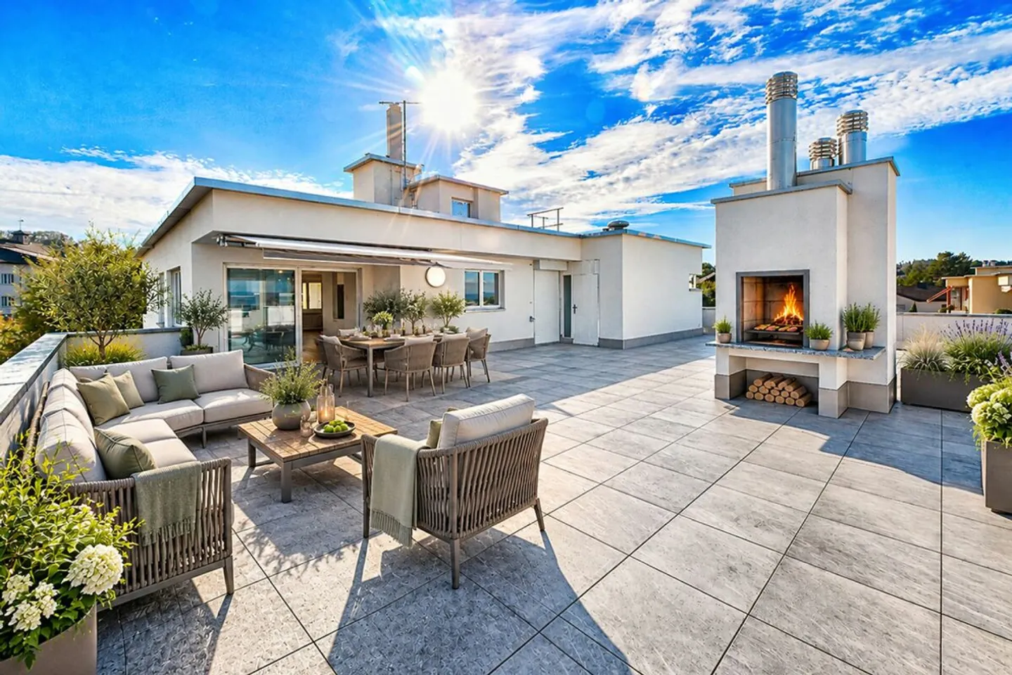 5.5 Room Penthouse Apartment with Large Terrace and Fantastic Panoramic View - Photo 9 of 12