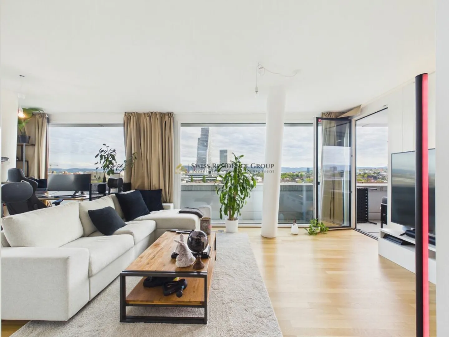 Skyline-Wohnung | 9. Etage mit Blick über ganz Basel - Photo 2 sur 13