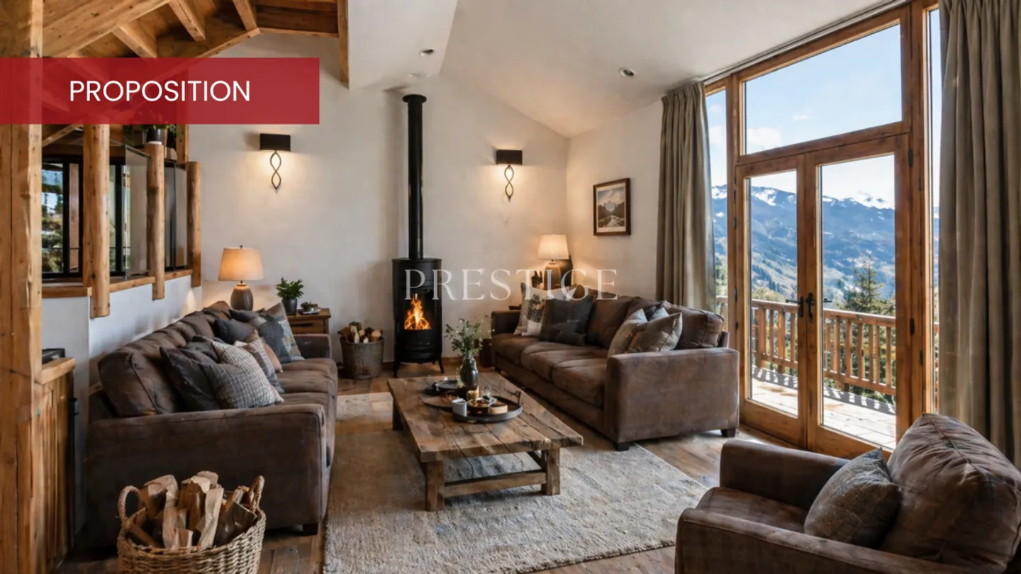Family chalet or bright pied-à-terre in Anzère - Photo 2 of 13