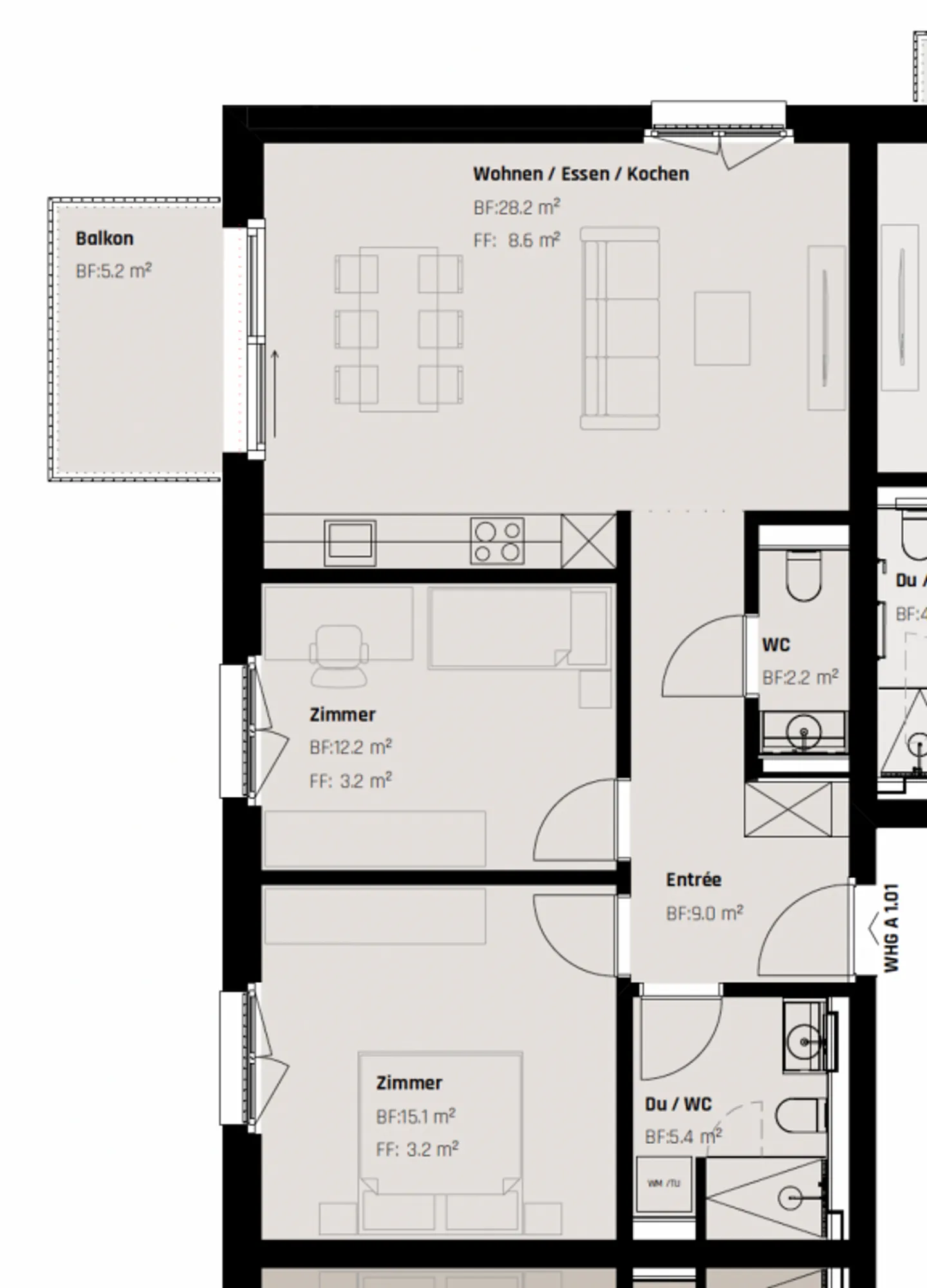 NEUBAU: Luxuriöse 3.5-Zimmer Wohnung für Menschen mit Ansprüchen - Foto 10 di 10