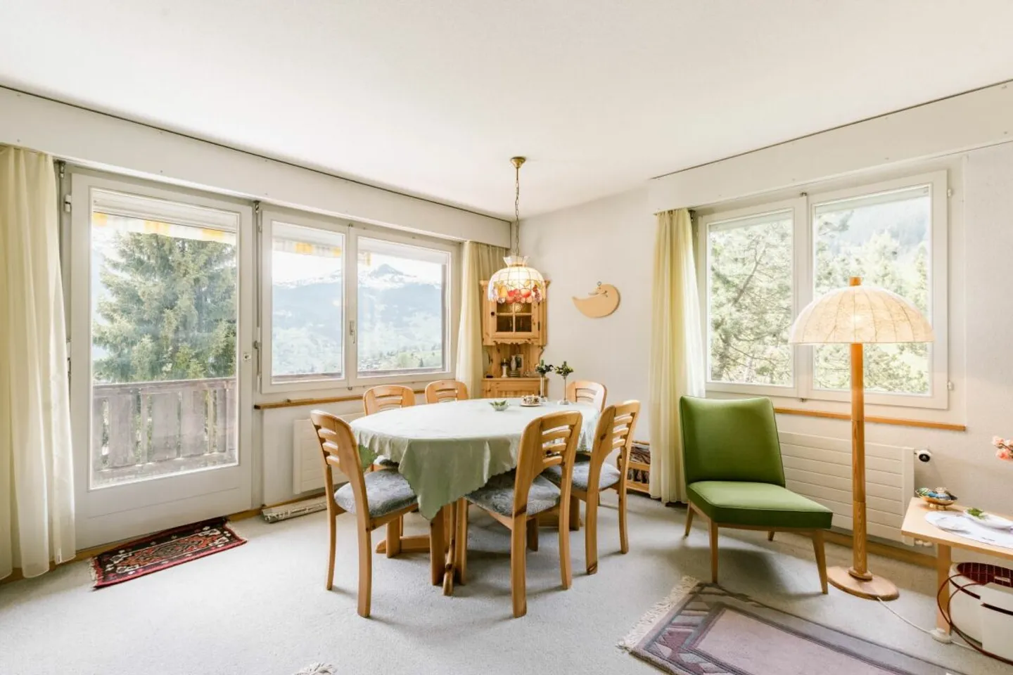 Accogliente appartamento con 2 camere e vista sulle montagne nel Chalet Eggli - Foto 5 di 13