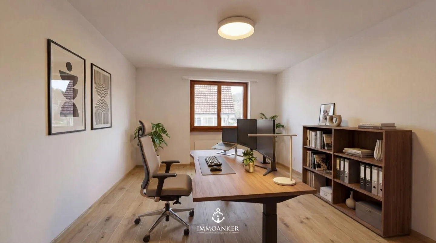 Light-flooded 4.5-room apartment with high ceiling and fireplace in Bottmingen - Photo 2 of 13