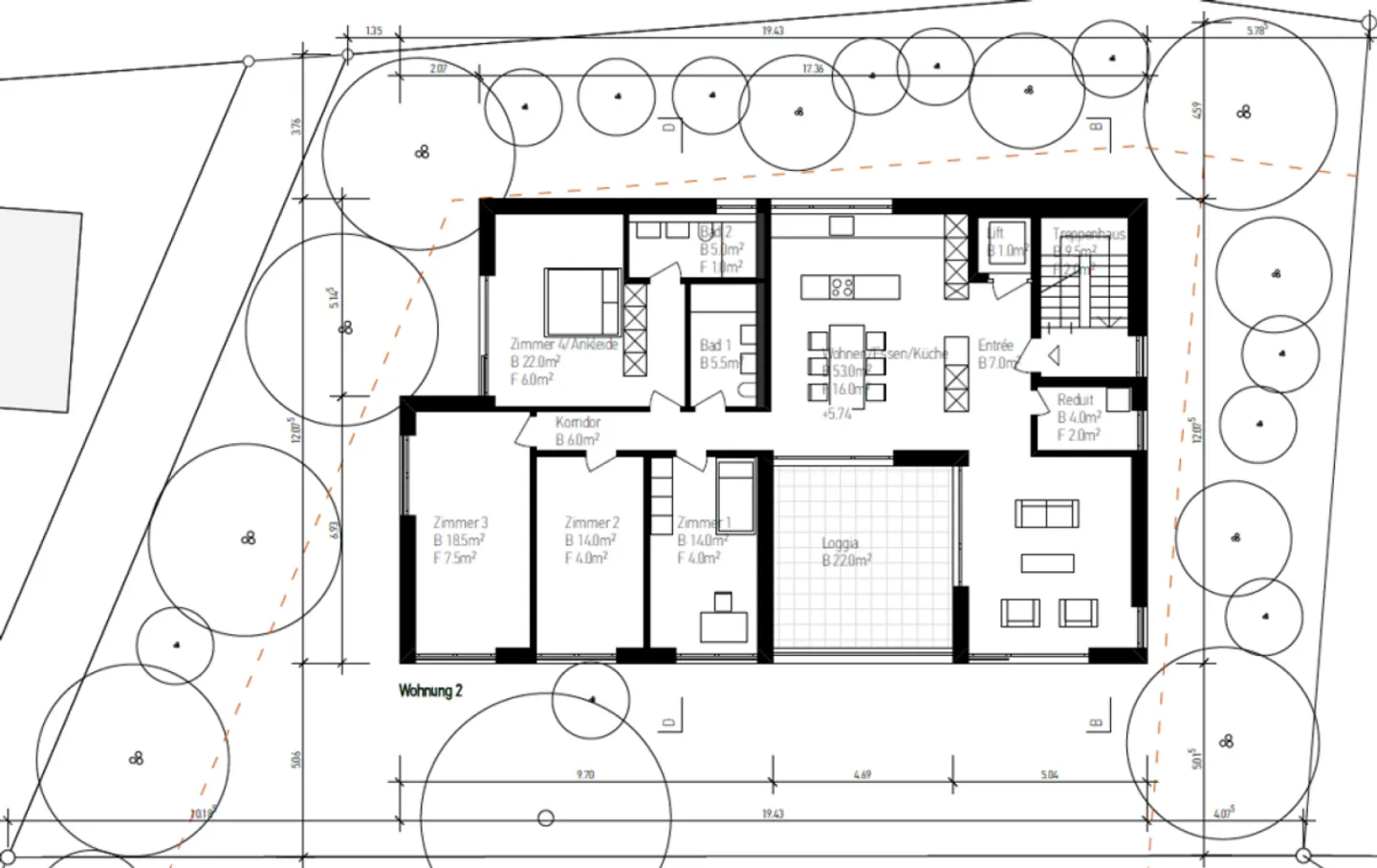 MFH Sonnenrain (5.5-Zimmer Wohnung, 2. OG) - Foto 7 di 9