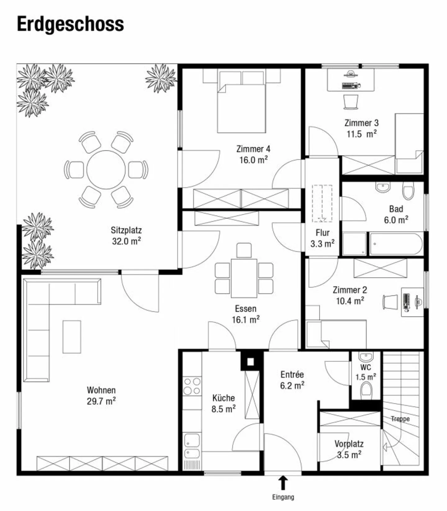 freistehendes Einfamilienhaus an ruhiger, bevorzugter Lage - Foto 11 di 12