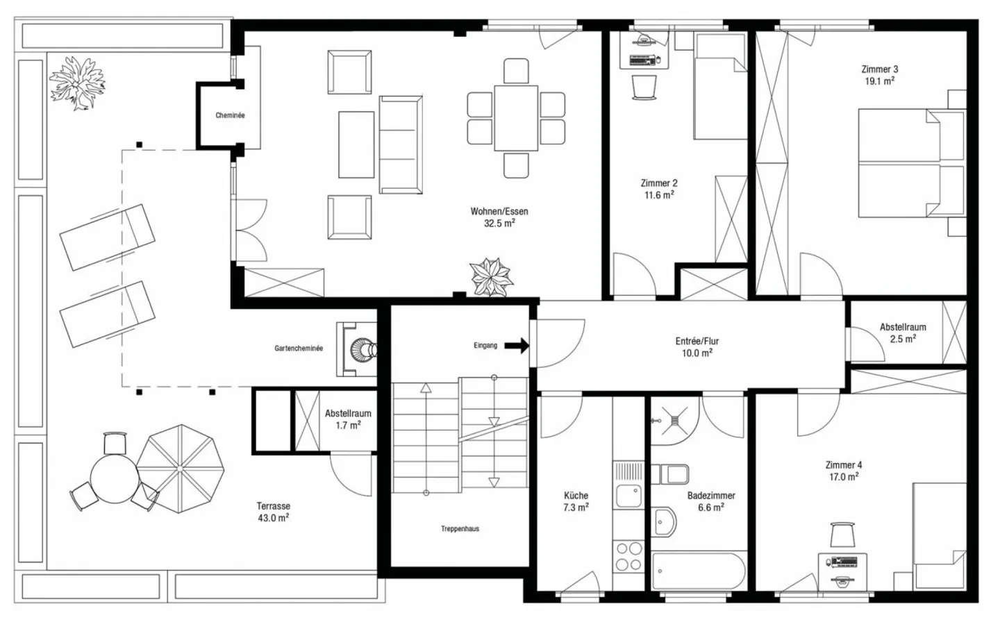 4.5 Room Penthouse Apartment in a Quiet Location with Distant Views - Photo 10 of 10