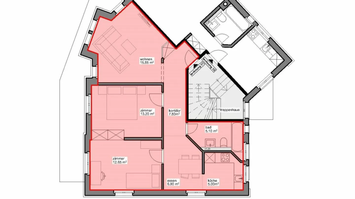 Prima locazione Neudorf-Living - Foto 9 di 10