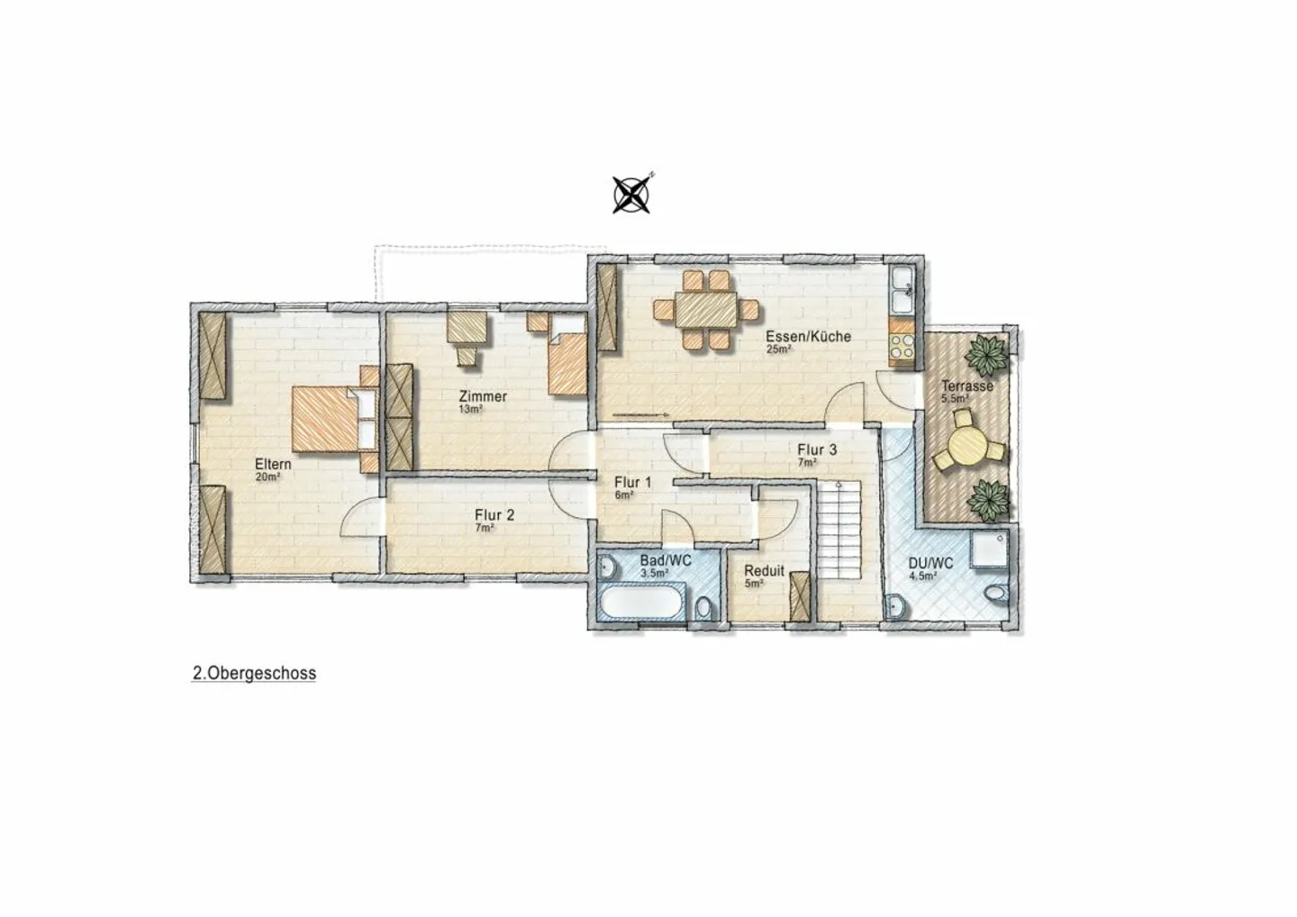 Modernized 3.5-room attic apartment with balcony and stunning view - Photo 13 of 13