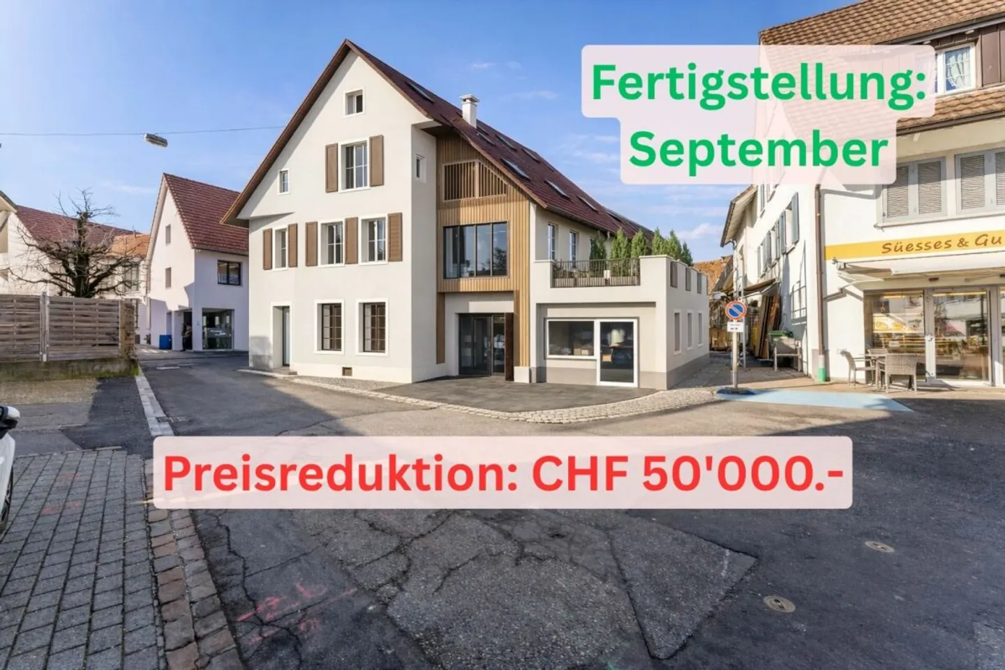 Letzte Wohnung verfügbar mit Preisreduktion CHF 50'000.- und Fertigstellung diesen September - Foto 1 di 4