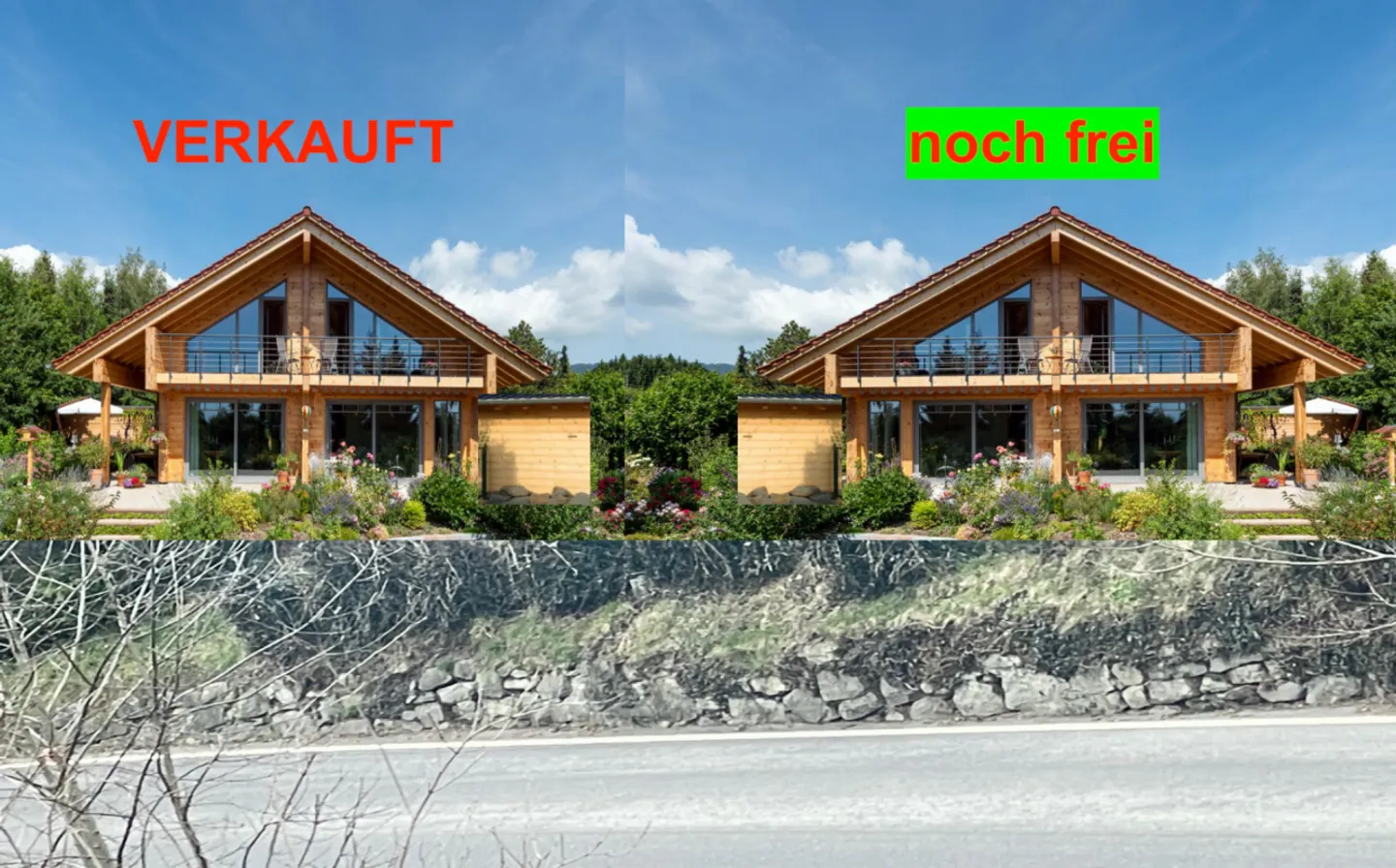 Luxuriöses Holzhaus am Südhang - Foto 1 von 12