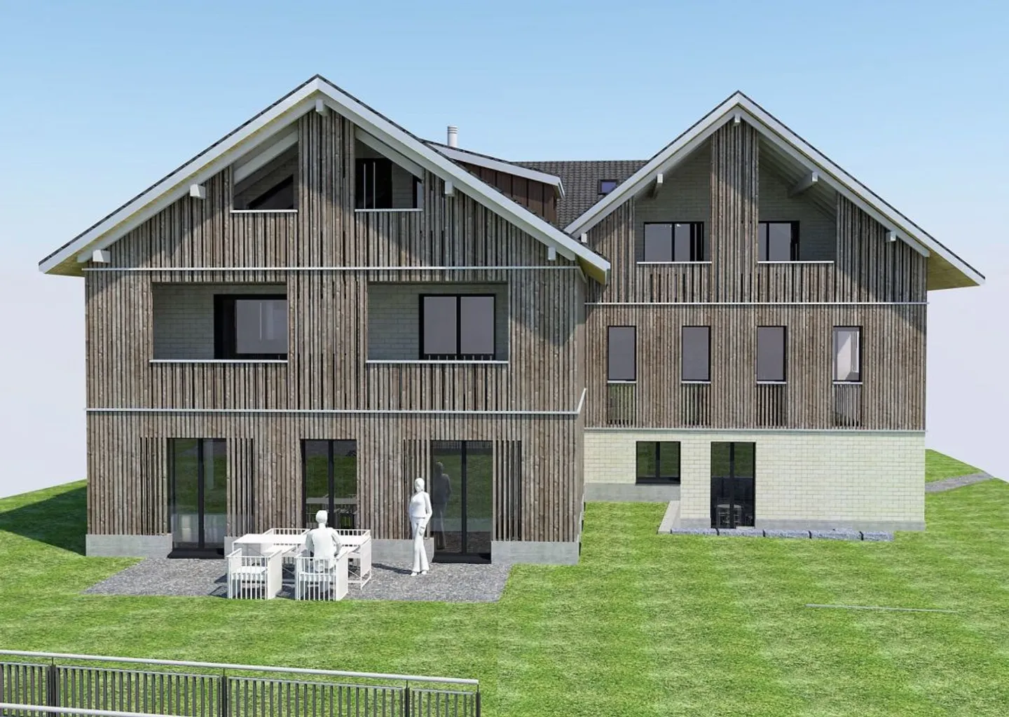 New construction: 2.5-room condominium (ground floor, No. 2) in rural Liebensberg (municipality of Wiesendangen) - Photo 2 of 7