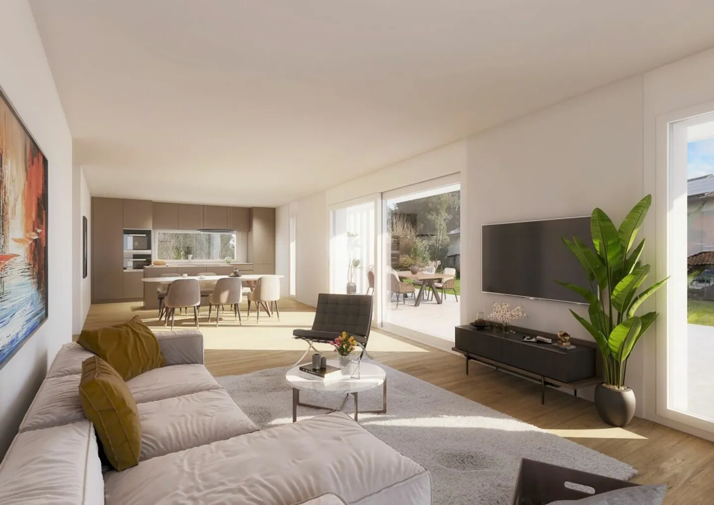 Stilvolles Apartment in Wettswil - Foto 3 von 6