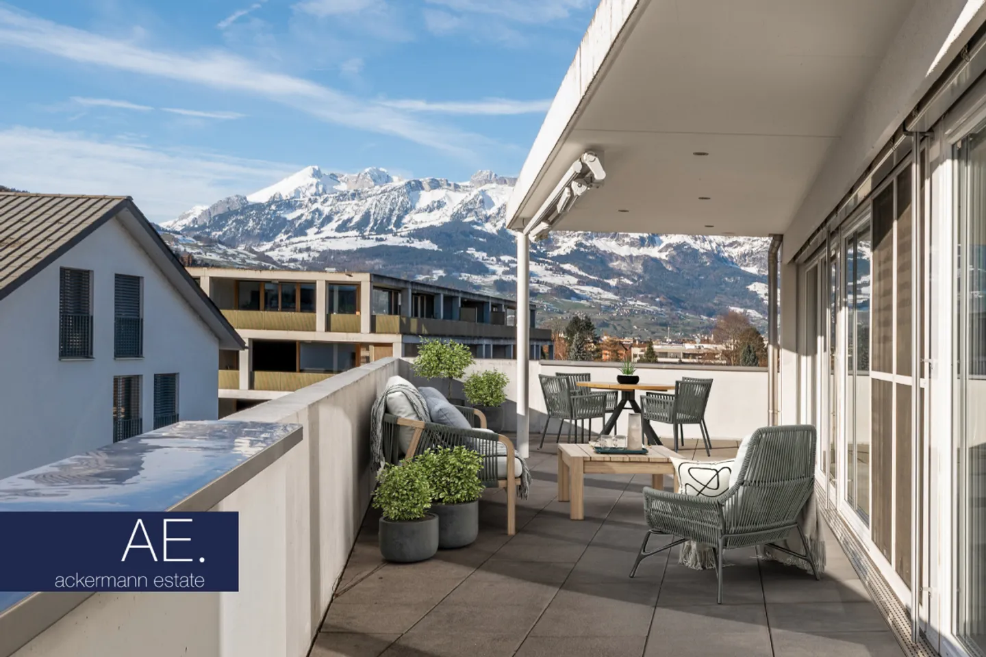 Exklusiv Wohnen - mit Weitblick über die Dächer von Buchs - Foto 7 von 13