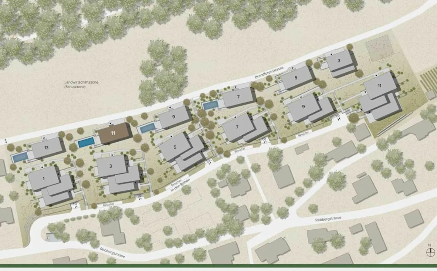 323 m² | Luxuriöses 6.5-Zimmer-Einfamilienhaus mit Pool - Foto 11 di 13