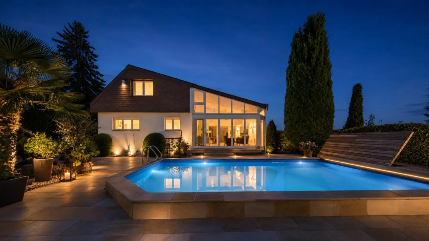 Exclusive Family Paradise with Pool and Scenic Views - Spacious 10-Room Single-Family House in Bergdietikon - Photo 1 of 13