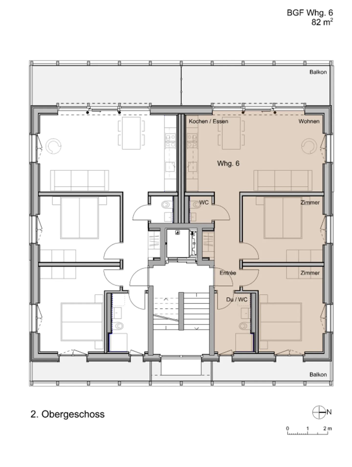 Wohnen mit Weitblick - 3.5 Zimmer-Neubauwohnung, 2. OG rechts - Foto 9 von 10