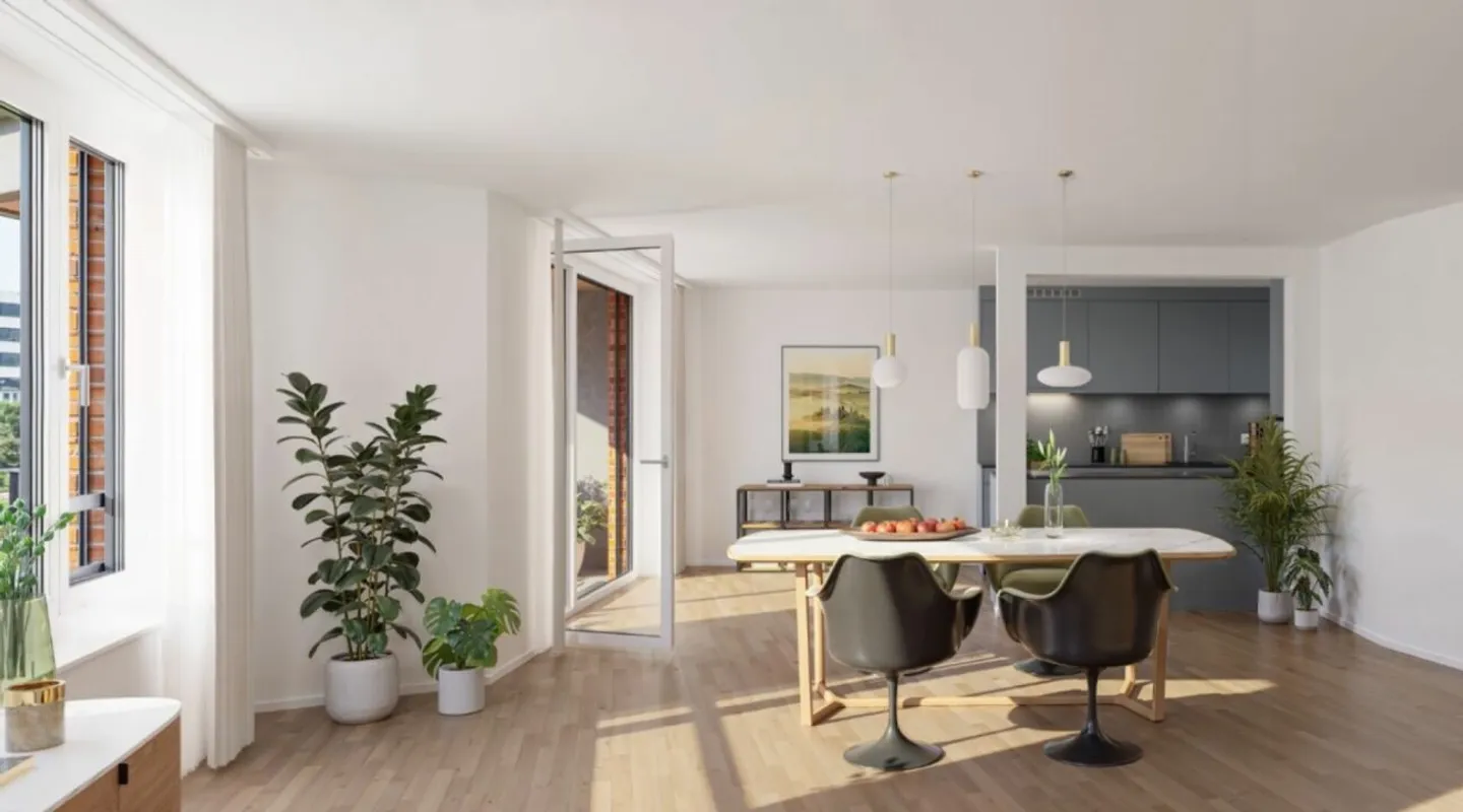 Première occupation après rénovation complète - Appartement moderne de 3,5 pièces à Opfikon - Photo 2 sur 8