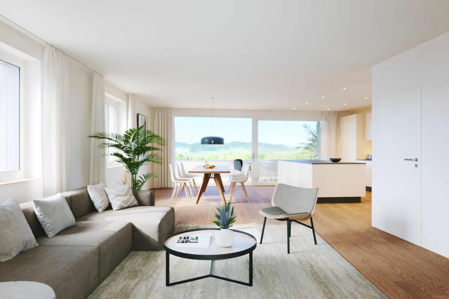 "Neubauprojekt ""Sonnenwiese"" - 4.5 Zimmer Maisonettewohnung im EG &amp; 1. OG (Wohnung Nr. 1)" - Foto 1 von 4