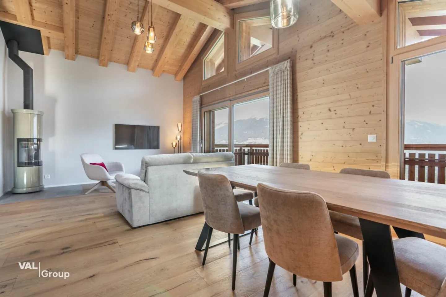 Penthouse 4.5 Zimmer Ski-in/Ski-out im Herzen der 4 Täler - Foto 2 von 13