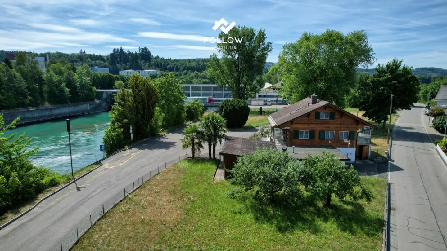 Objet de passion dans un emplacement premium absolu : Chalet avec grand terrain directement sur l'Aare - Photo 12 sur 13