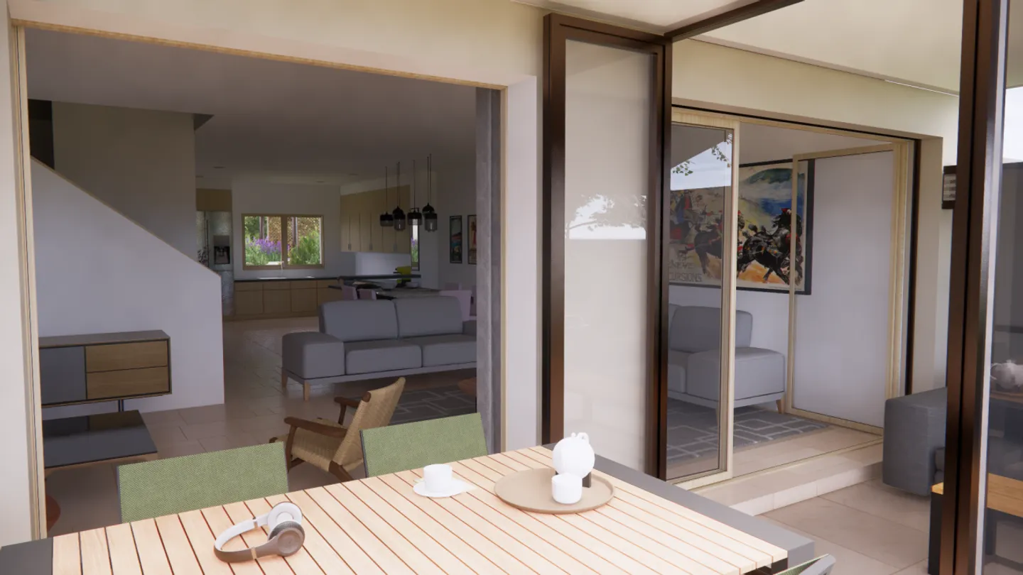 Promotion Residence du Moulin, Bernex - Semi-detached village house A02 bathed in light and generous living space in a calm and residential countryside setting. - Photo 5 of 6