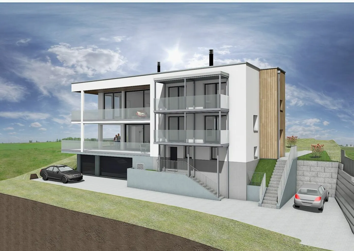 Single-family house with building reserve including new construction project - semi-detached house with dream lake view - Photo 8 of 13