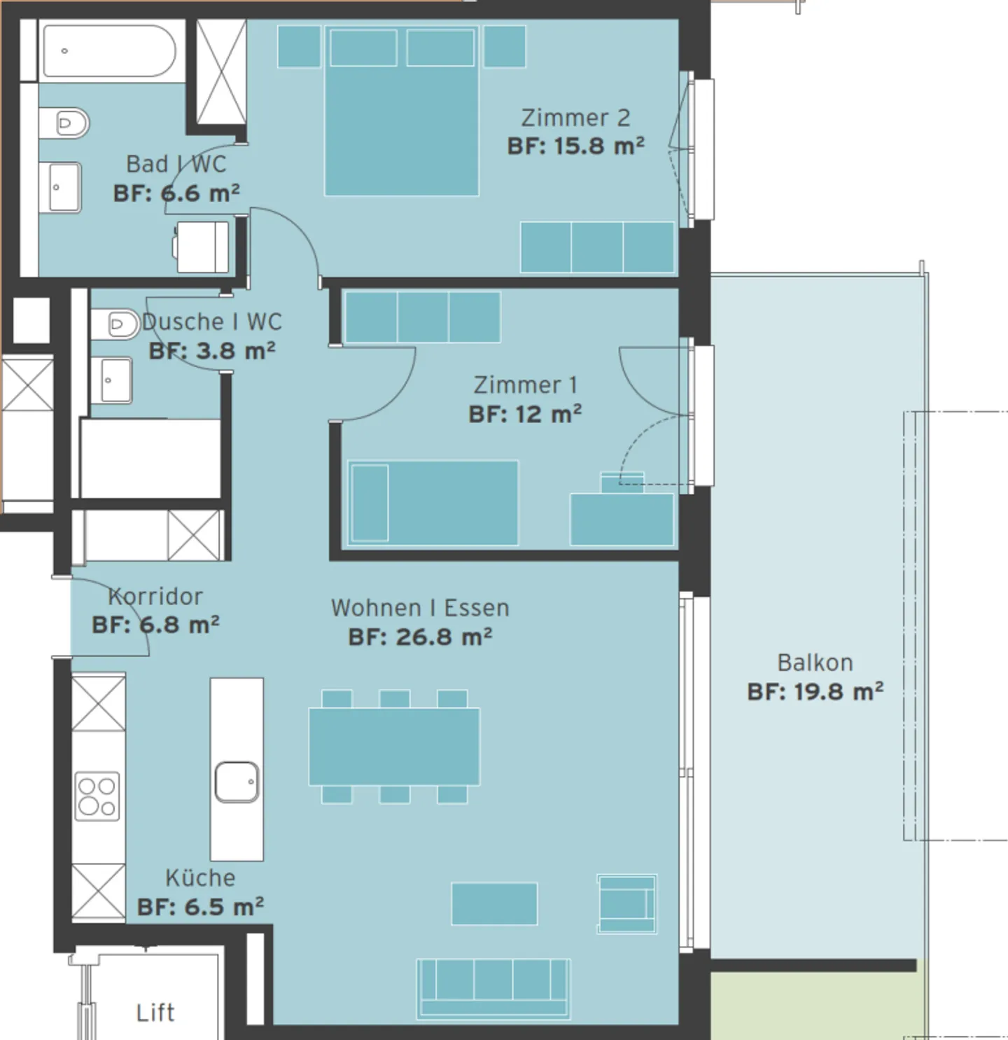 Are you looking for a perfect family apartment in the green? - Then you are in the right place! - Photo 7 of 7