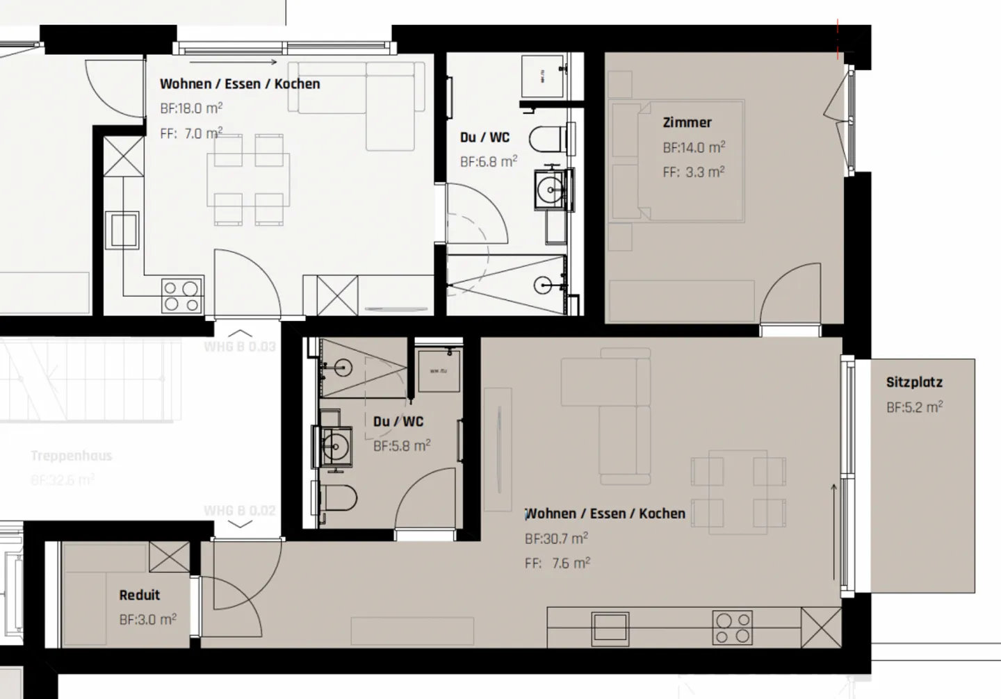 Luxurious 2.5-room new apartment in a central location - Photo 5 of 5