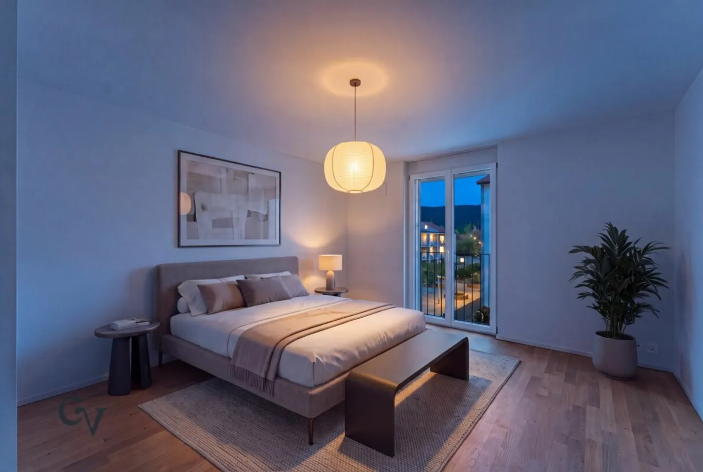 Habitat approuvé par la banque avec vue - moderne appartement d'angle 2.5 pièces dans la verdure - Photo 11 sur 13