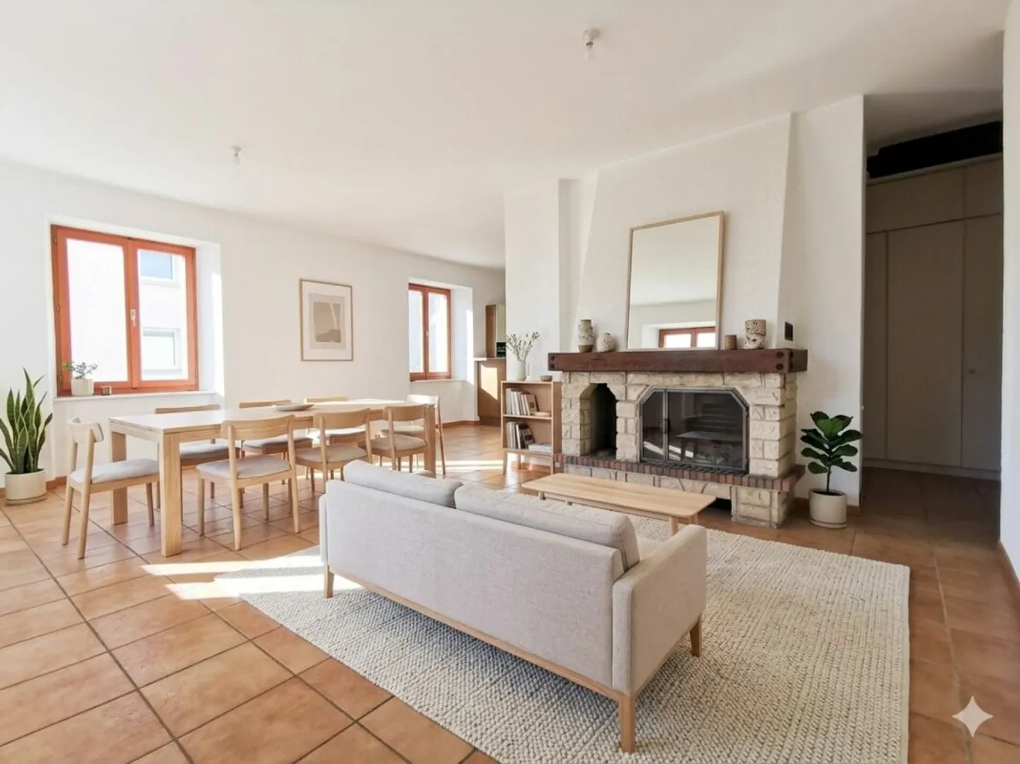 Large 4.5-room apartment with fireplace - Photo 9 of 13