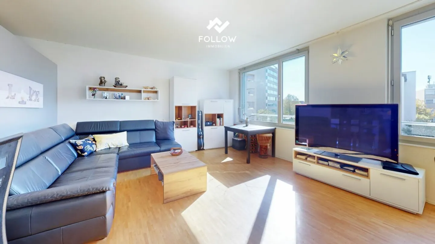 Your new home: Bright 3.5-room apartment with large hobby room - Photo 4 of 13
