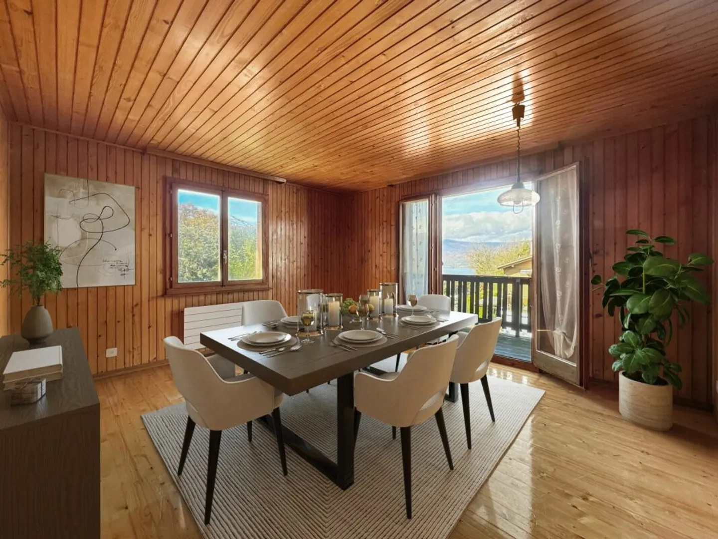 CHARMANTES EINFAMILIENCHALET MIT SEEBLICK! - Foto 4 von 13