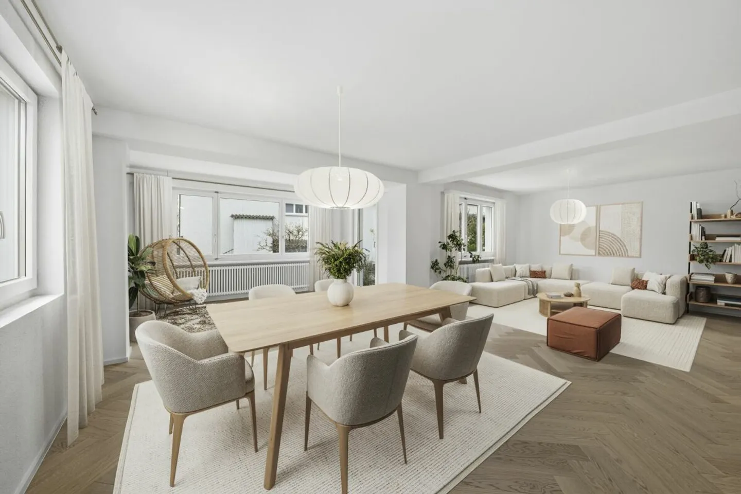 Stilvolles Wohnen mit Garten -  komplett renoviertes  Doppeleinfamilienhaus in Bürglen - Photo 5 sur 13