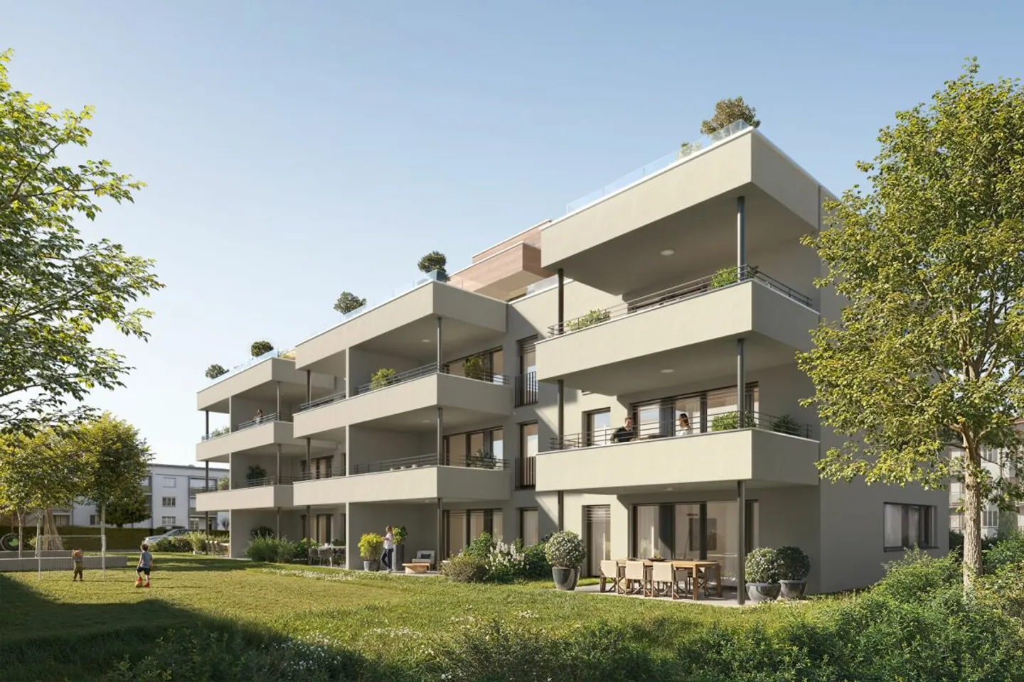 Erstbezug - Moderne 3½ Zimmer-Wohnung in ruhigem Quartier - Photo 2 sur 4