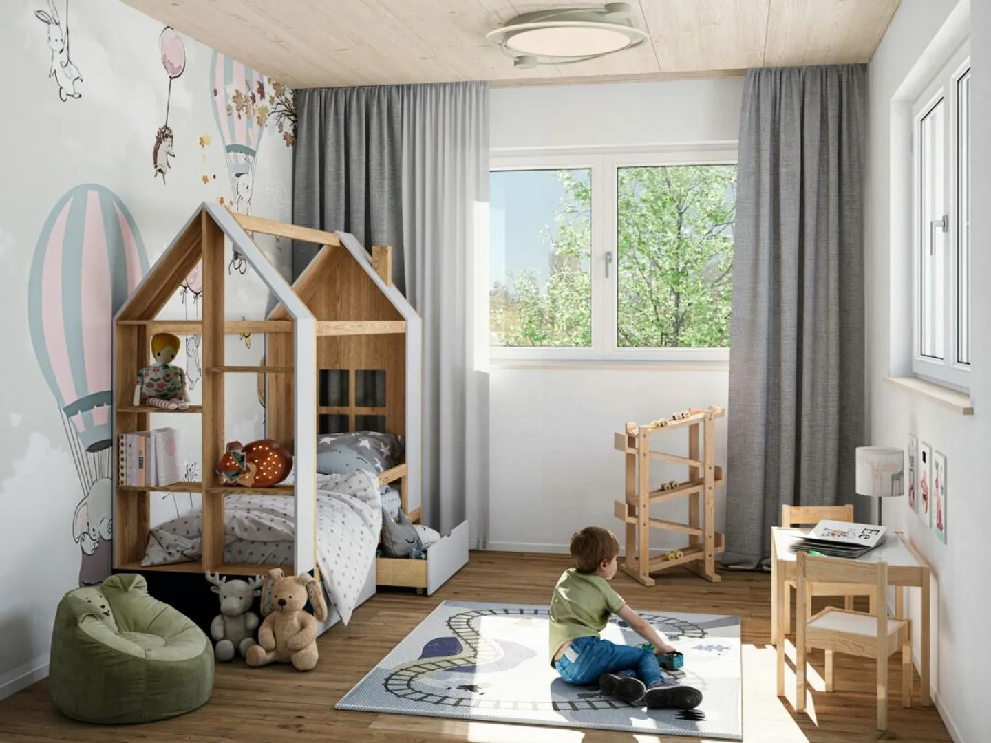 New Construction: 5½-Room Semi-Detached House in Ecological Timber Construction - Photo 5 of 9
