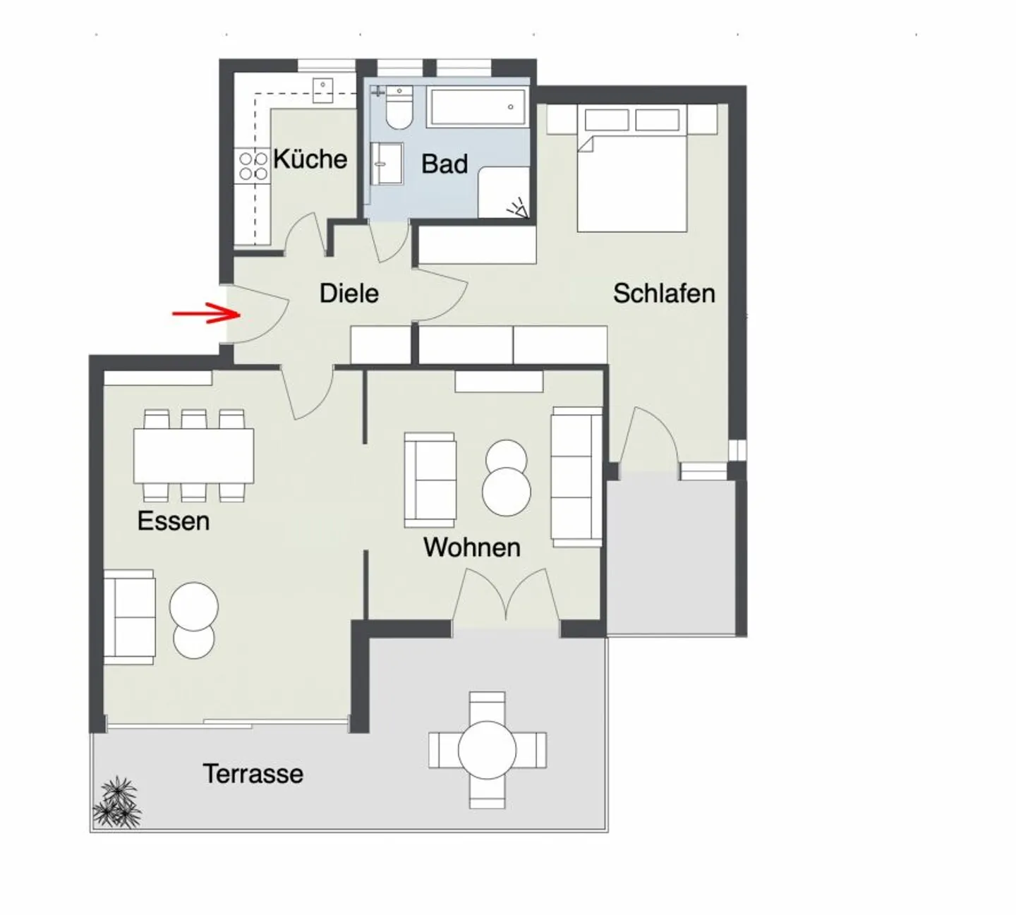 Appartamento affascinante di 3,5 locali in posizione soleggiata con vista parziale sul lago e piscina interna comune - Foto 7 di 13