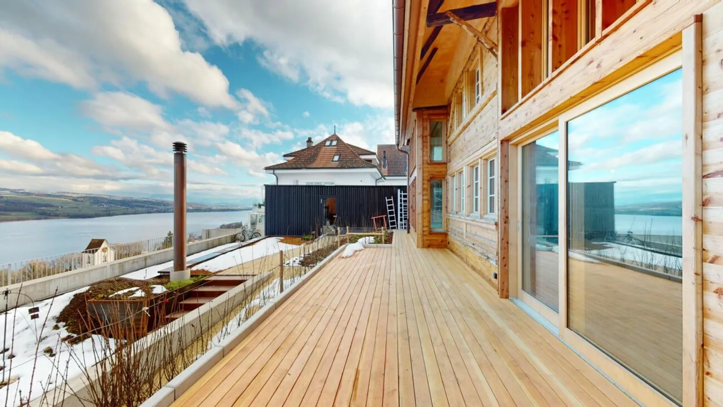 Proprietà unica sotto tutela con vista sul lago e sulle Alpi - Acquisto in diritto di costruzione possibile - Foto 5 di 10