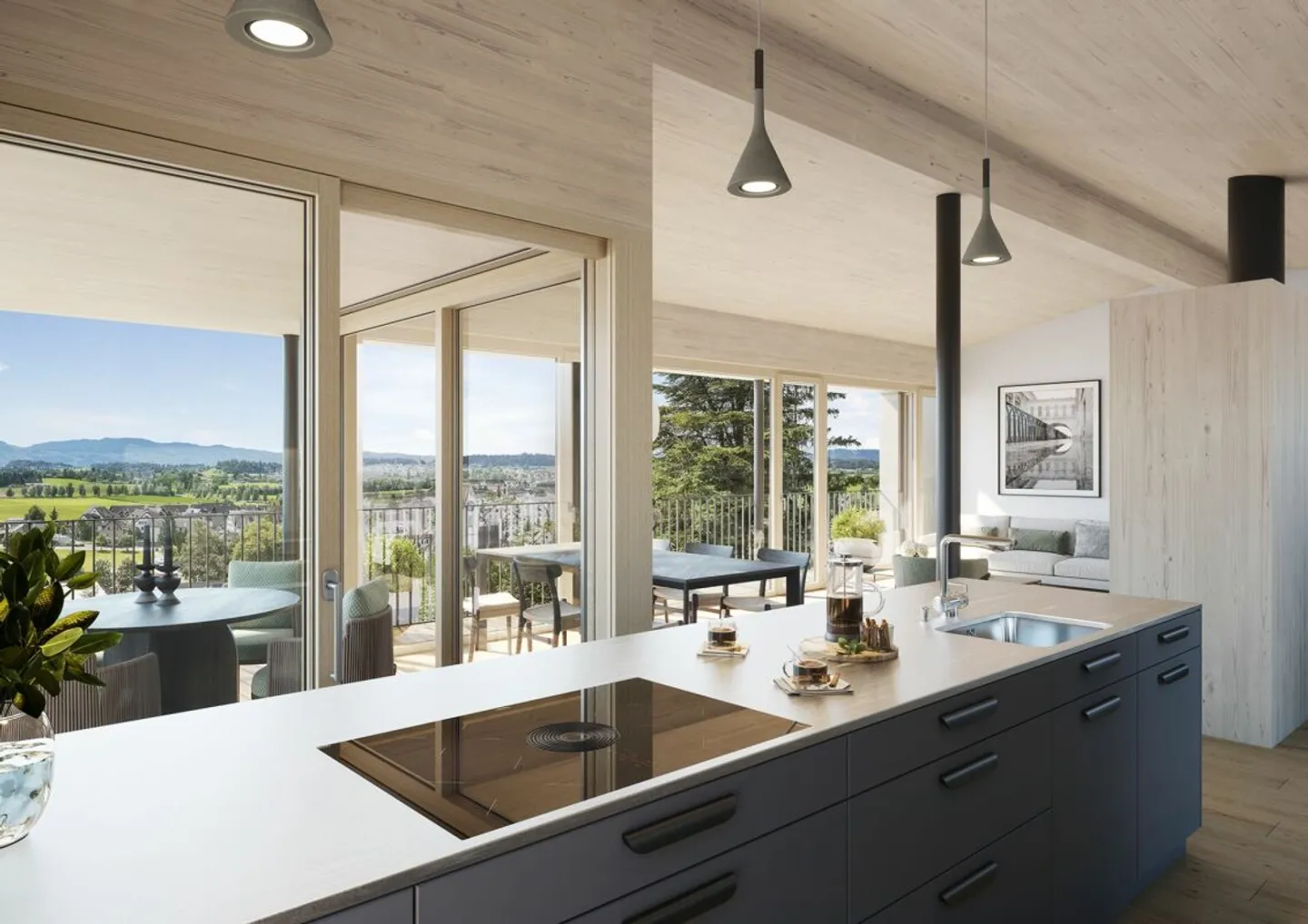 TUTTE LE CASE VENDUTE - Vivere con Vista: Attraenti Case Unifamiliari di Nuova Costruzione a Dürnten - Foto 2 di 5