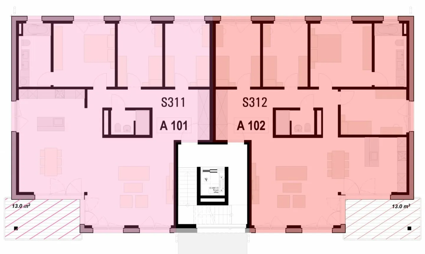 159 m² | 4.5-Zi.-Eigentumswohnung im OG Nr. A101 - Photo 13 sur 13