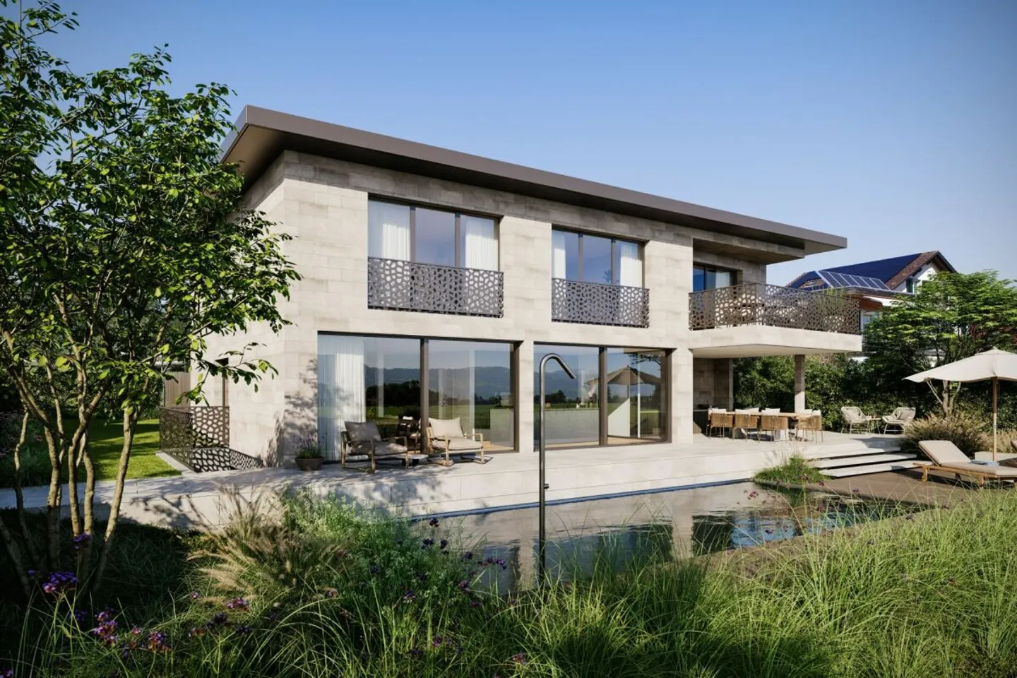 NEW BUILDING - Exclusive 6.5-room detached house with pool - Photo 1 of 4