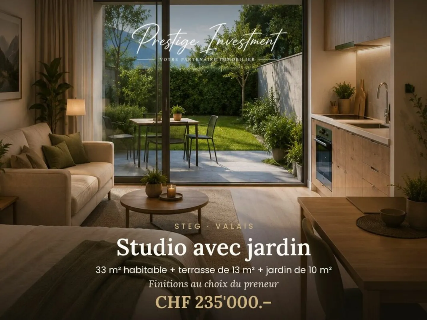 STUDIO NEUF avec jardin À STEG (VS) - Foto 1 di 1