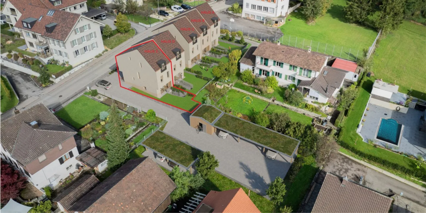 Maison de ville moderne à Känerkinden avec un concept de vie réfléchi et un espace extérieur idéal (Maison E) - Photo 3 sur 10