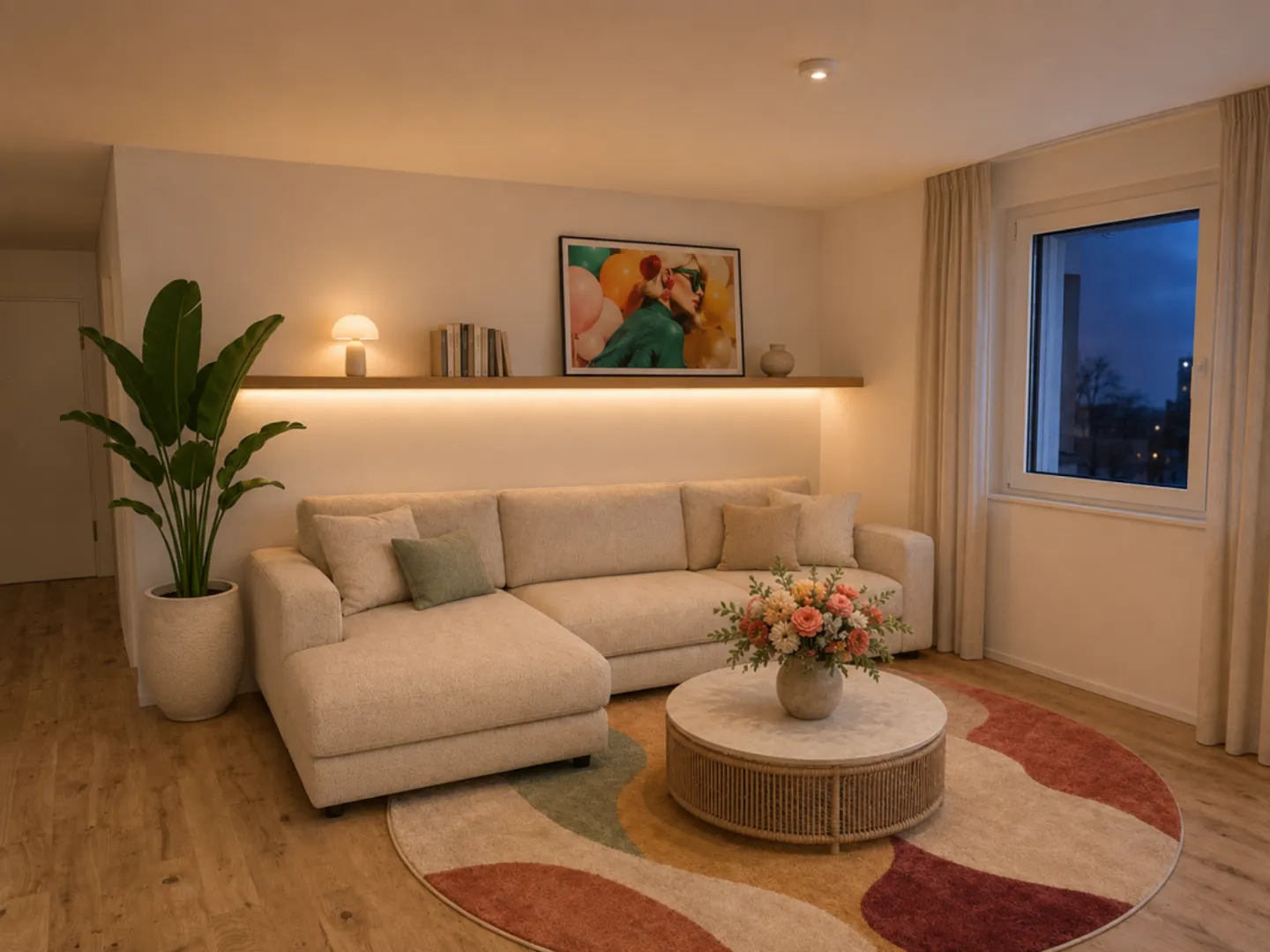 Modernes Apartment mit überdachter Terrasse - Foto 4 von 12
