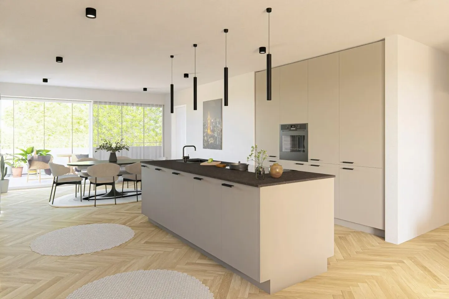 Einzigartige 3.5-Zimmer Wohnung mit 70m2 Terrasse und Wintergarten - Photo 4 sur 13
