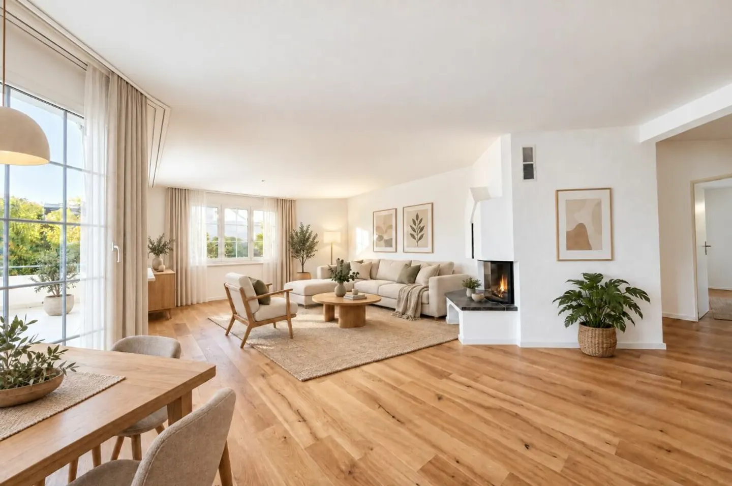 Frisch sanierte 4.5-Zimmer-Wohnung in Mörschwil mit Cheminée, Balkon und zwei Tiefgaragenplätzen - Foto 1 di 11