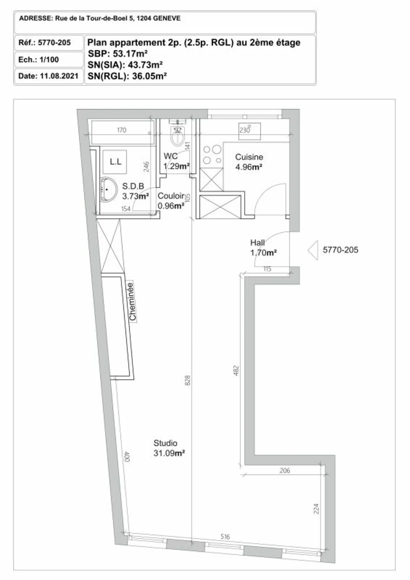 Ravissant 2,5 pièces au coeur de la Vieille-ville ! - Foto 4 von 4